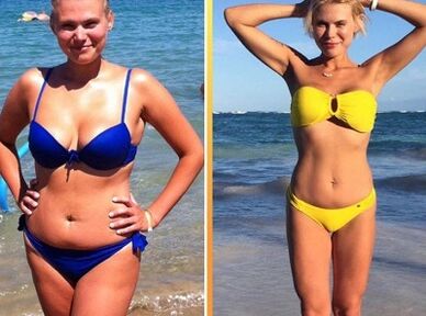dieta cu pepene verde fotografii inainte si dupa